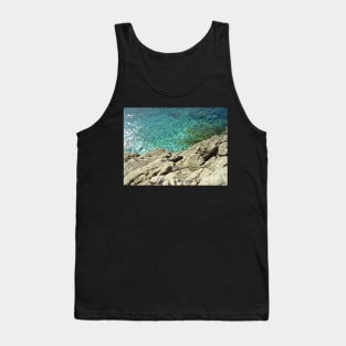 Gorgeous rocky Croatian beach, nature photography Tank Top